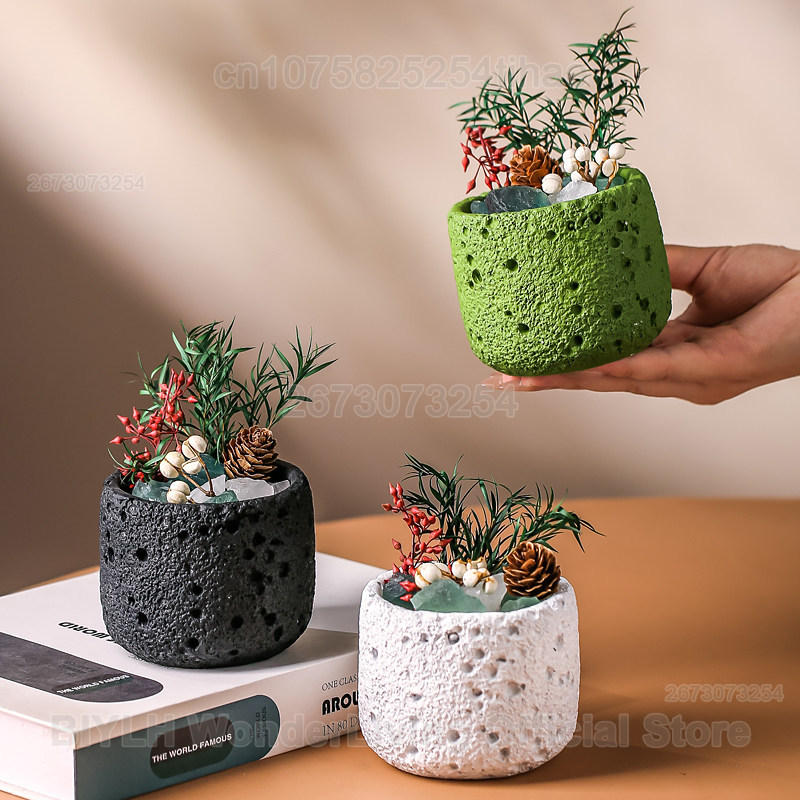 Home Fragrance Jar - Diffuser Stone Ornament Cement Diffuser Stone