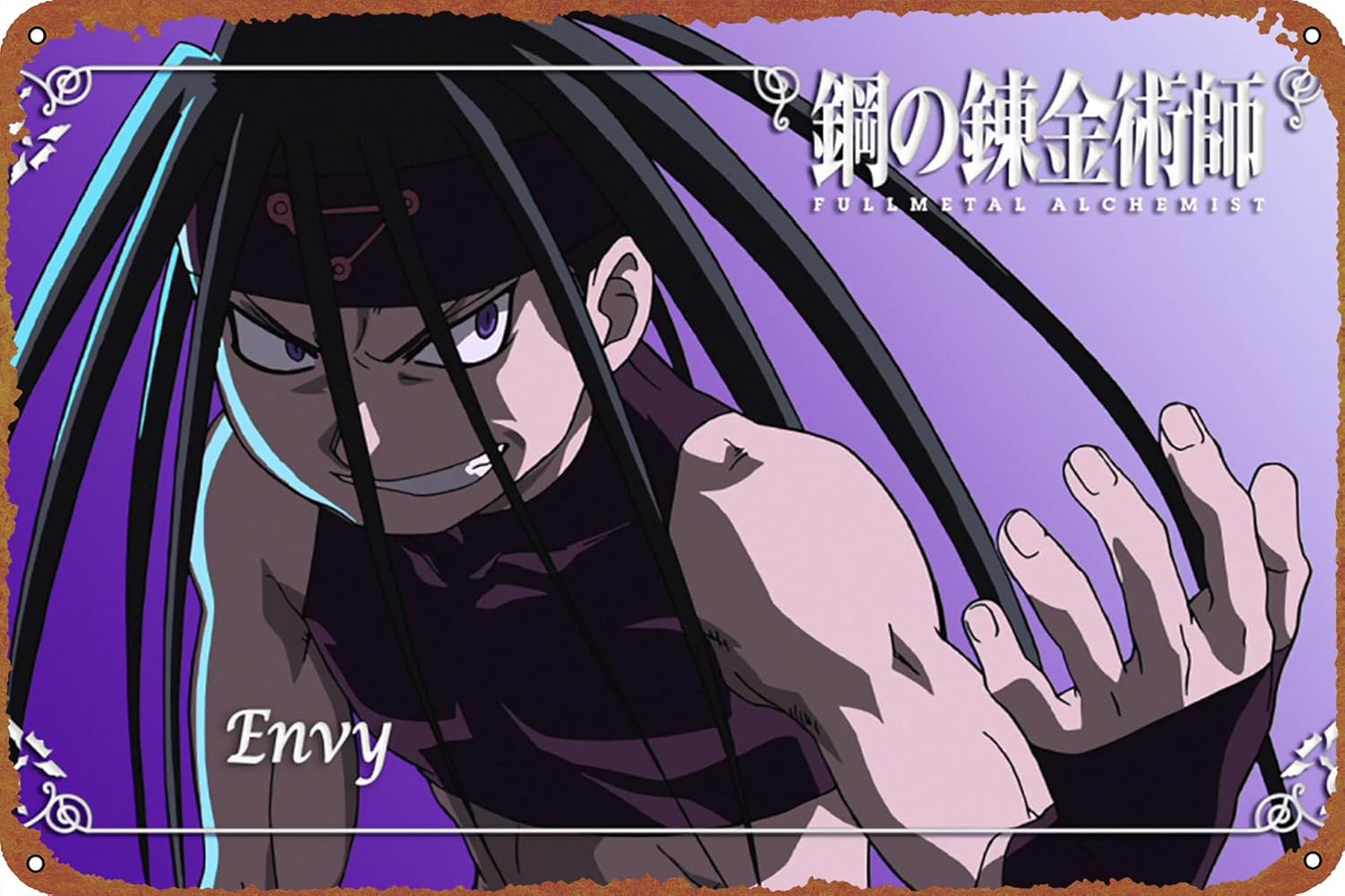 Home Garden Alchemist - 1p,Envy Fullmetal Alchemist Anime Poster Tin