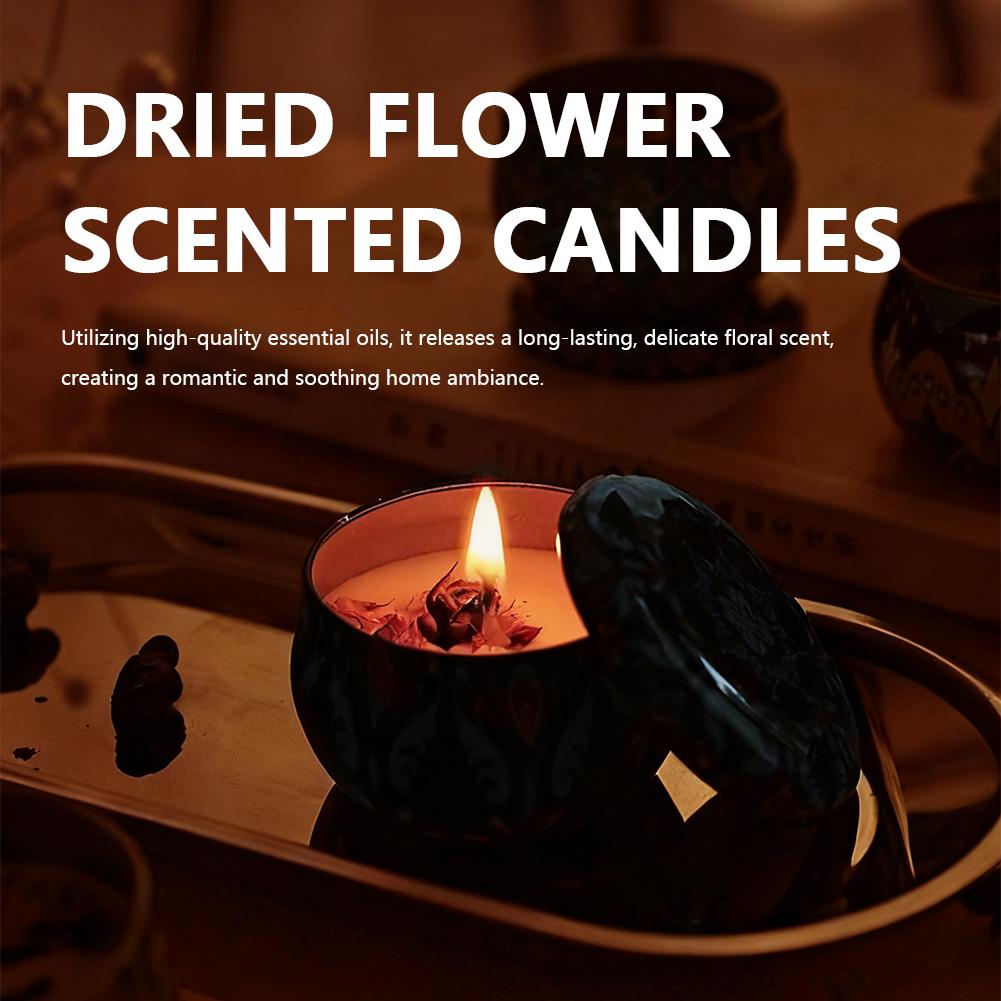 Aromatherapy Candles Flower Fr - Home Fragrance Jar ulasan dan harga