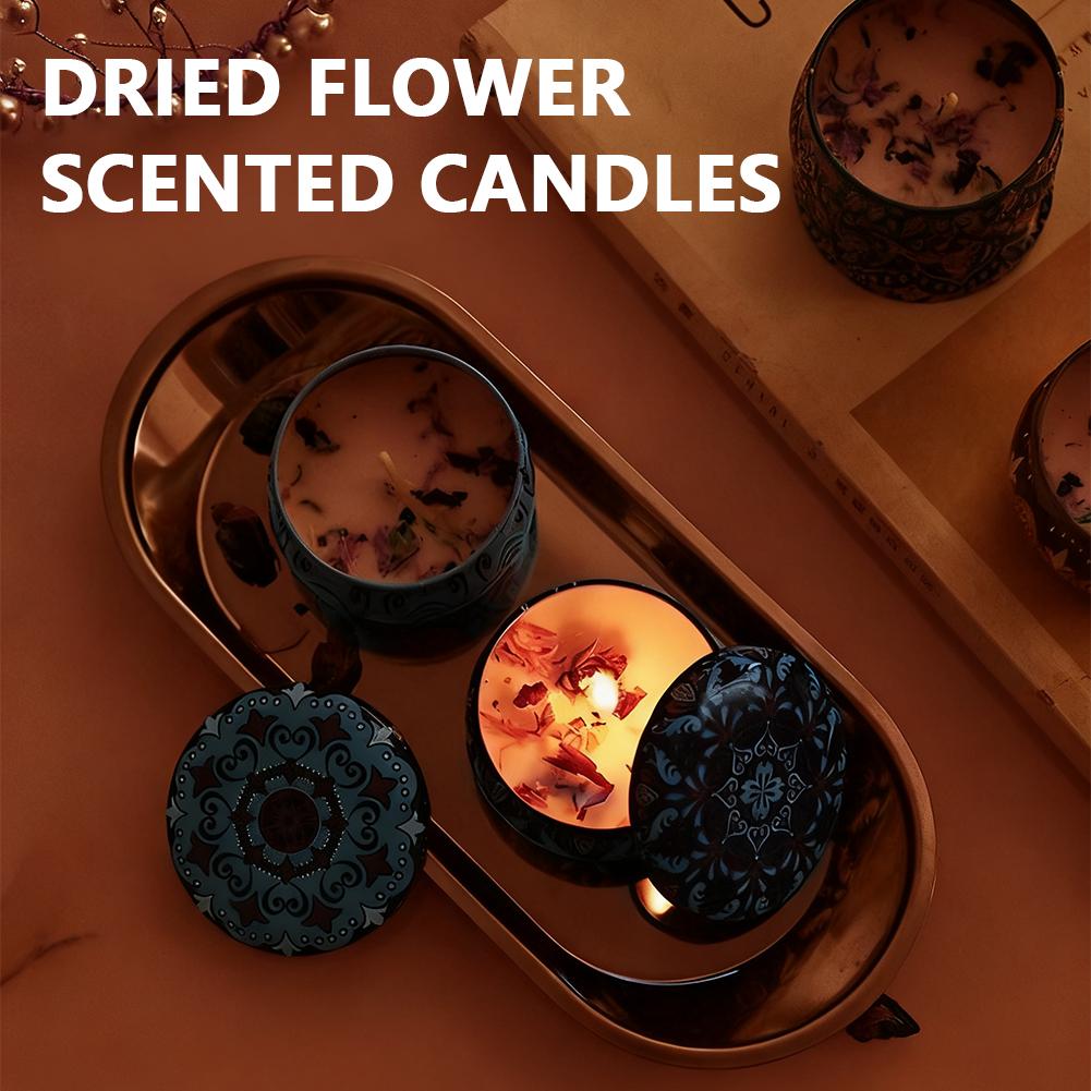 Aromatherapy Candles Flower Fr - Home Fragrance Jar ulasan dan harga