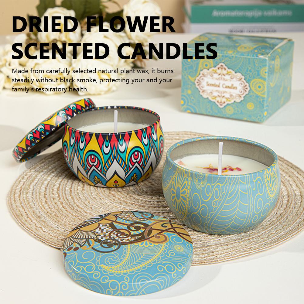 Aromatherapy Candles Flower Fr - Home Fragrance Jar ulasan dan harga