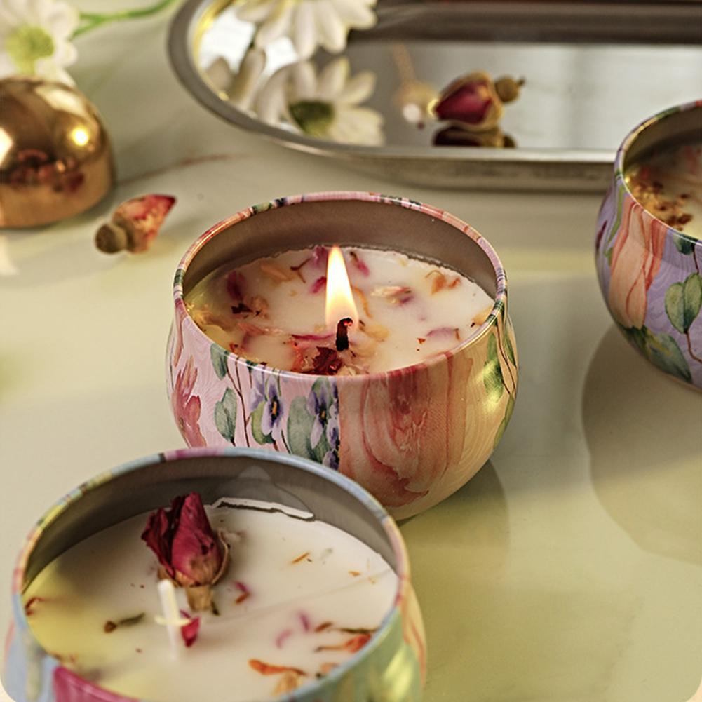 Aromatherapy Candles Flower Fr - Home Fragrance Jar ulasan dan harga