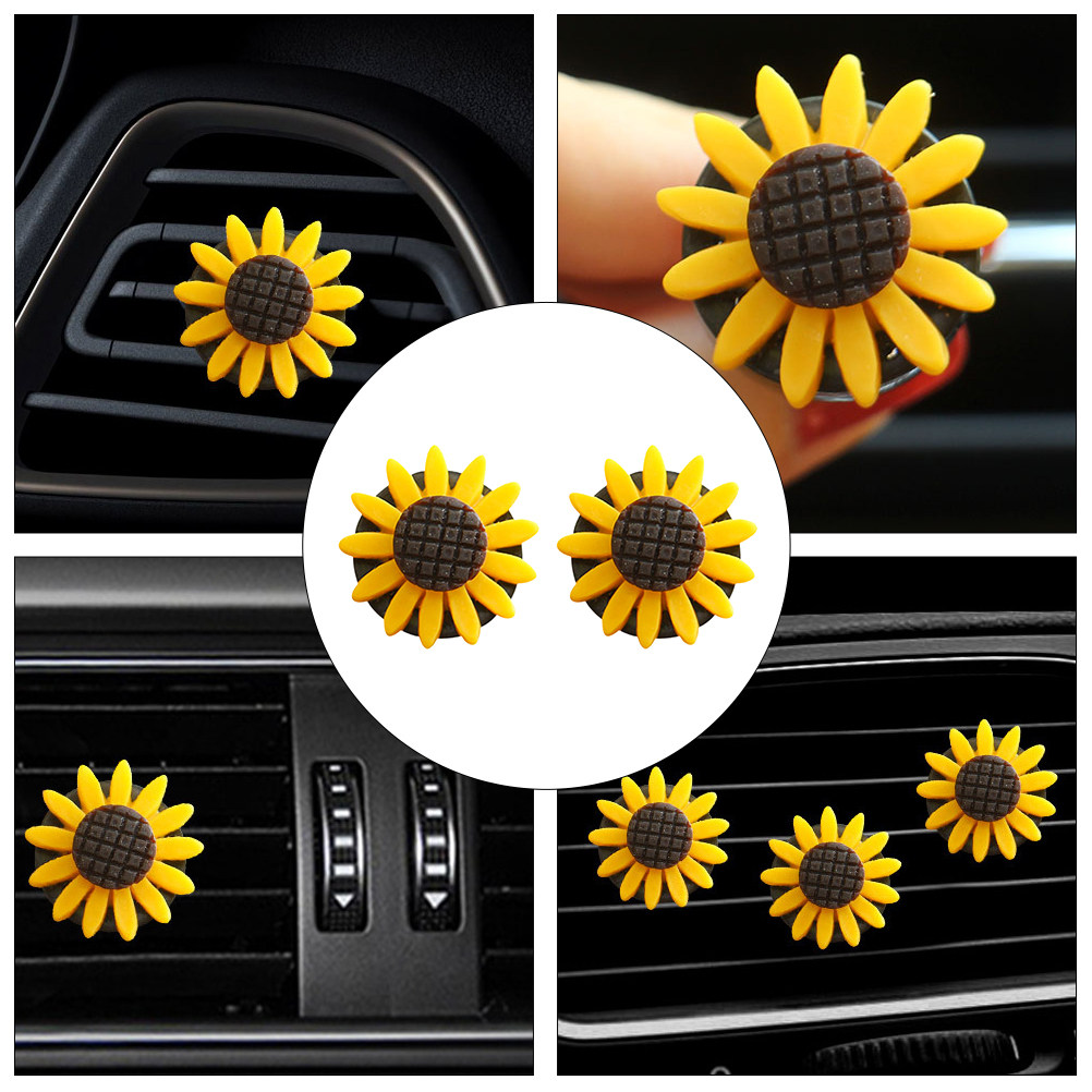 2Pcs Sunflower Car Aromatherap - Home Fragrance Items ulasan dan harga
