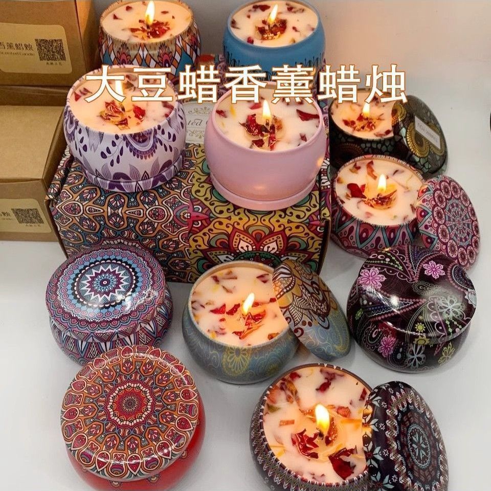 1PCS Vintage Can Candles Soy W - Home Fragrance Jar ulasan dan harga