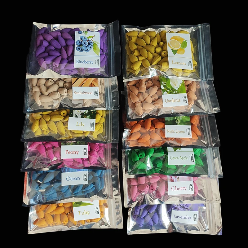 50pcs/bag Natural backflow inc - Home Fragrance Vanilla ulasan dan harga