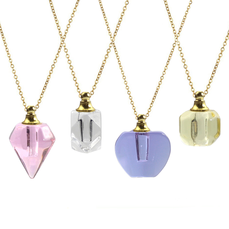 1PC Crystal Vial Necklace Wish - Home Fragrance Jar ulasan dan harga