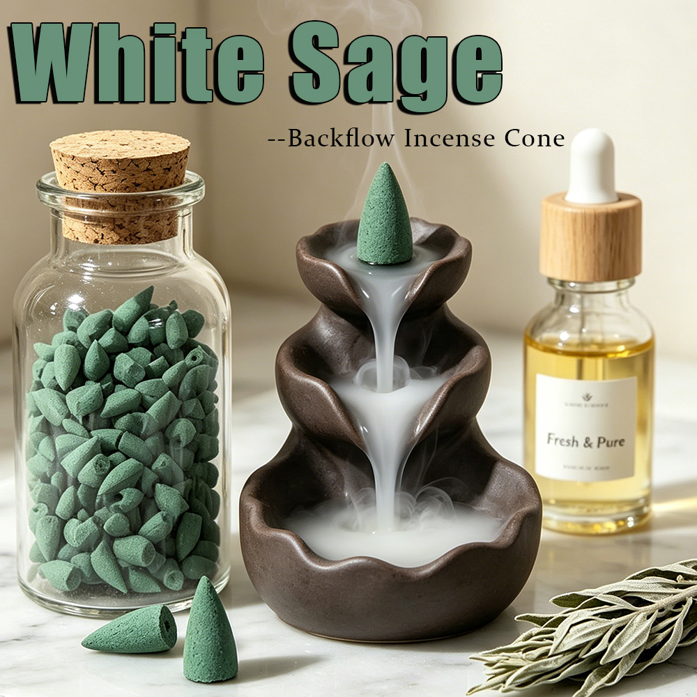 White Sage Scented Backflow In - Home Fragrance Vanilla ulasan dan harga
