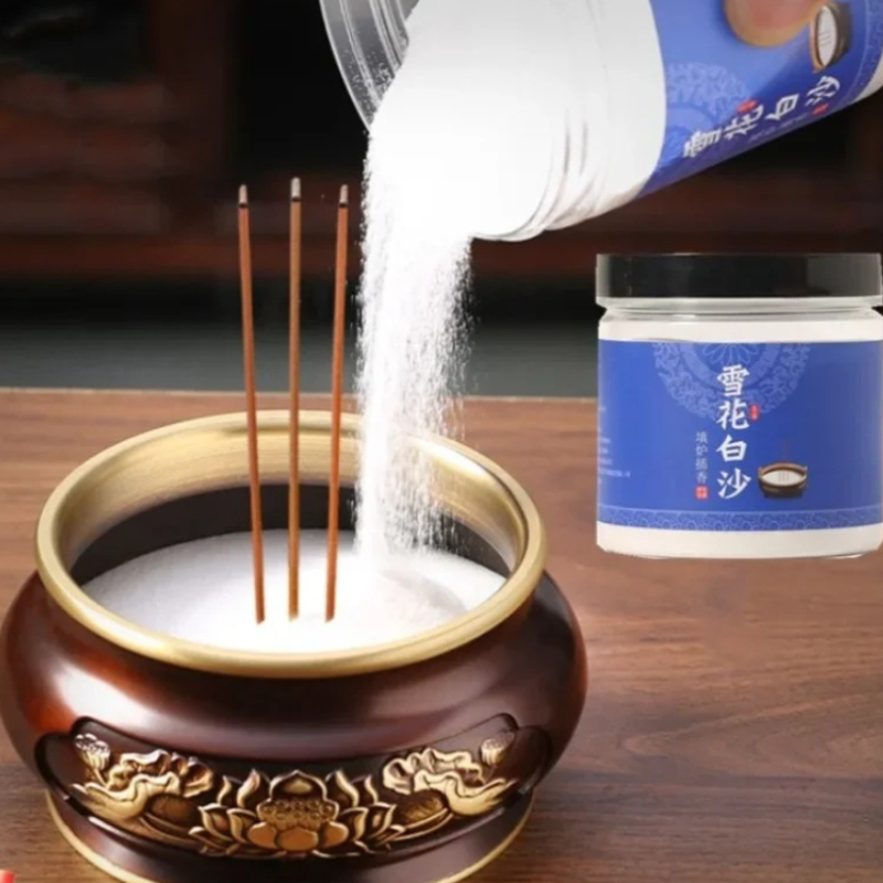 500g White Sand Incense Burner - Smokeless Incense Stick ulasan dan harga