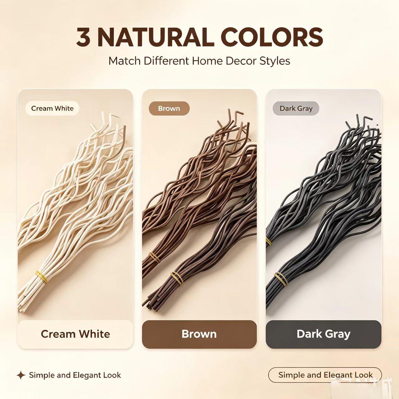 20Pcs Long Wavy Rattan Reed Di - Home Fragrance Items ulasan dan harga