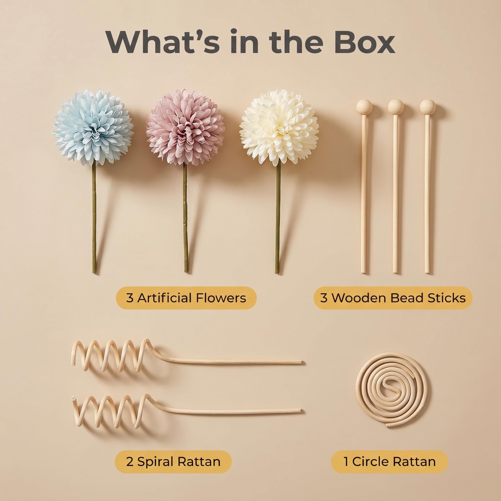 diy diffuser sticks set, artif - Home Fragrance Aroma Set ulasan dan harga