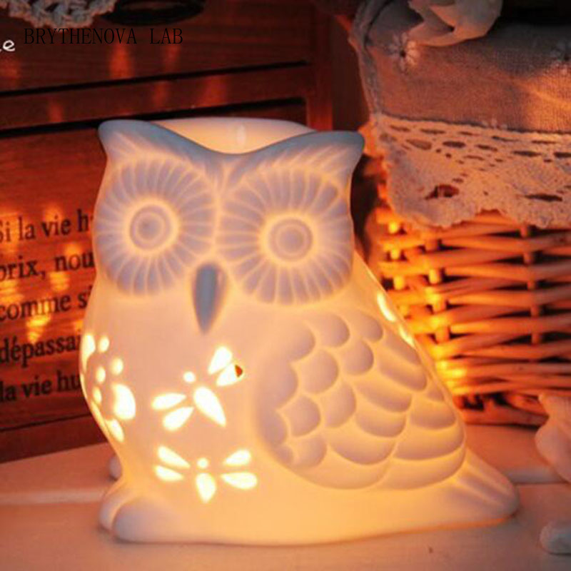 Porcelain Hollow Owl Aromather - Home Fragrance Oils For Oil Burners ulasan dan harga