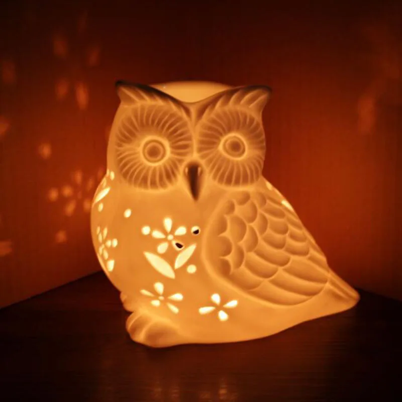 Porcelain Hollow Owl Aromather - Home Fragrance Oils For Oil Burners ulasan dan harga