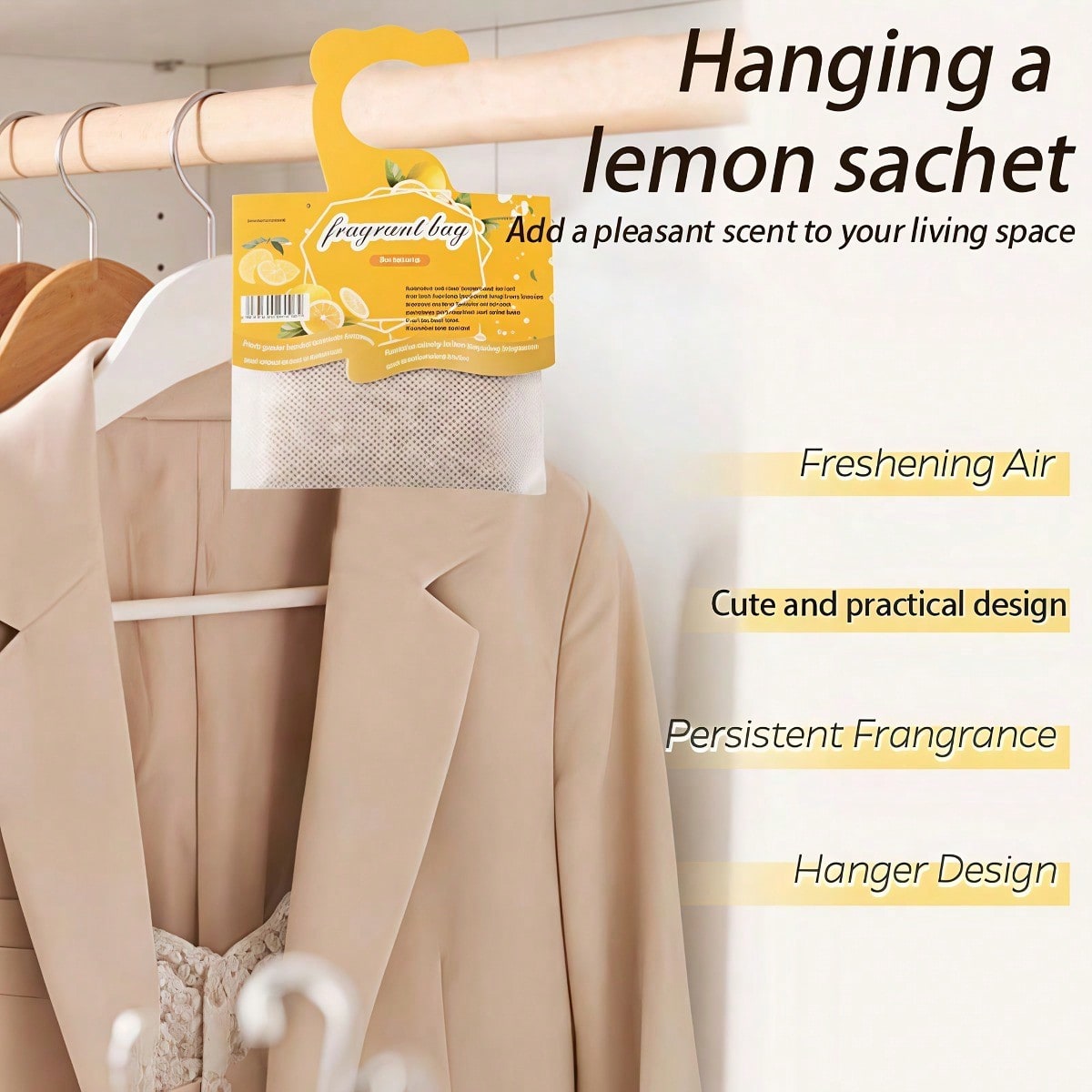 Hanging Lemon Scented Sachets, - Home Fragrance M&S Disinfectant Hack ulasan dan harga