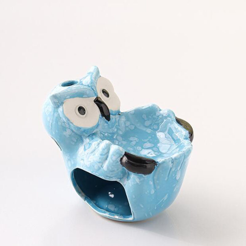 Ceramic Hollow Owl Aromatherap - Home Fragrance Oils For Oil Burners ulasan dan harga