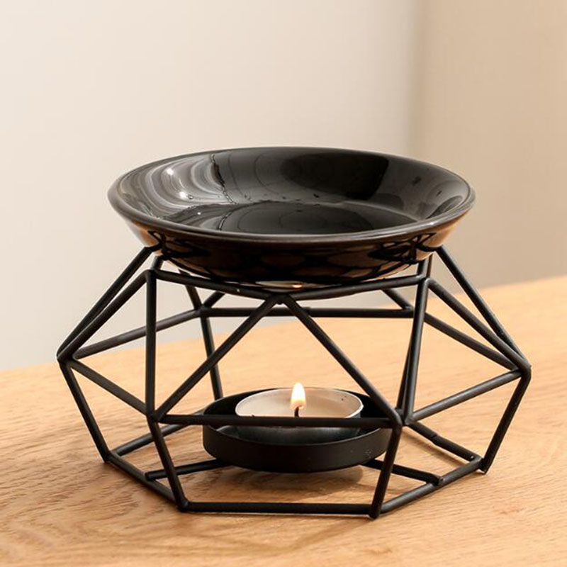 Ceramic Bowl Iron Rack Black C - Home Fragrance Oils For Oil Burners ulasan dan harga