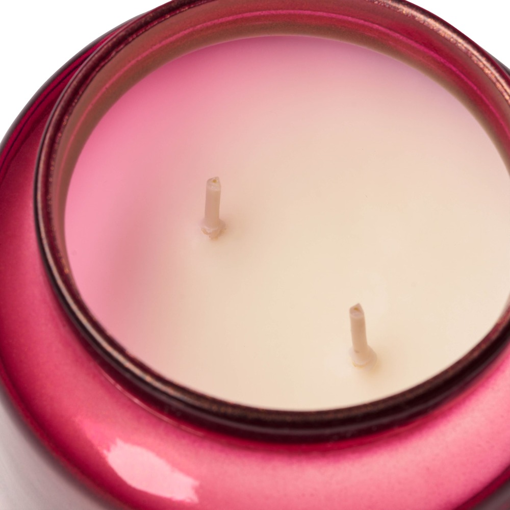 Red Glass Jar Candle with Gold - Home Fragrance Jar ulasan dan harga