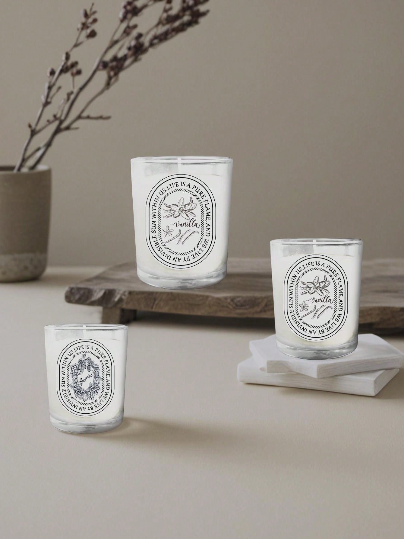 Vanilla, Lavender, Rose Glass  - Home Fragrance Vanilla ulasan dan harga