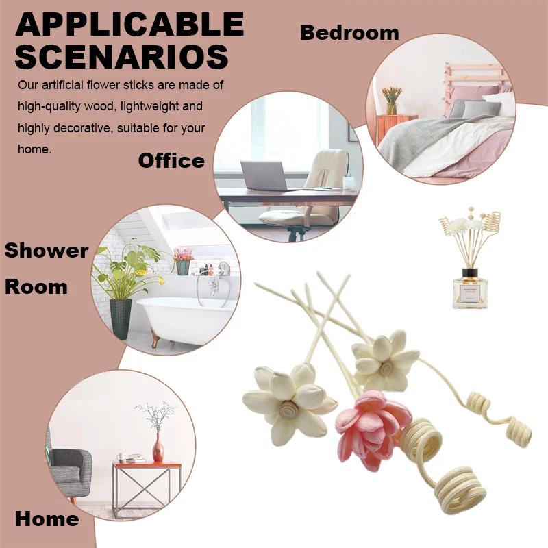 Artificial Flower Rattan Stick - Home Fragrance Aroma Set ulasan dan harga