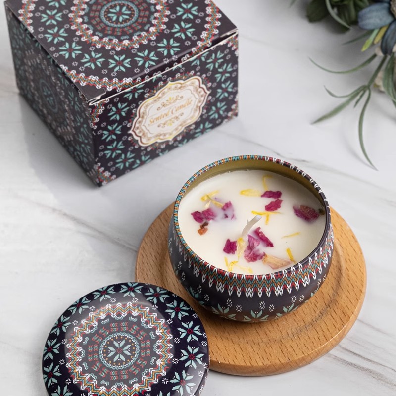 1/4PCS Vintage Scented Candles - Home Fragrance Jar ulasan dan harga