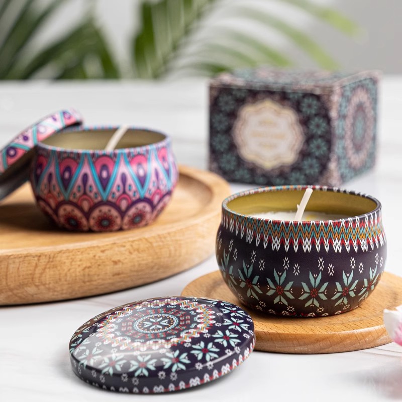 1/4PCS Vintage Scented Candles - Home Fragrance Jar ulasan dan harga